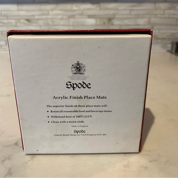 Spode Christmas Tree Coaster set of 6 - Picture 7 of 7